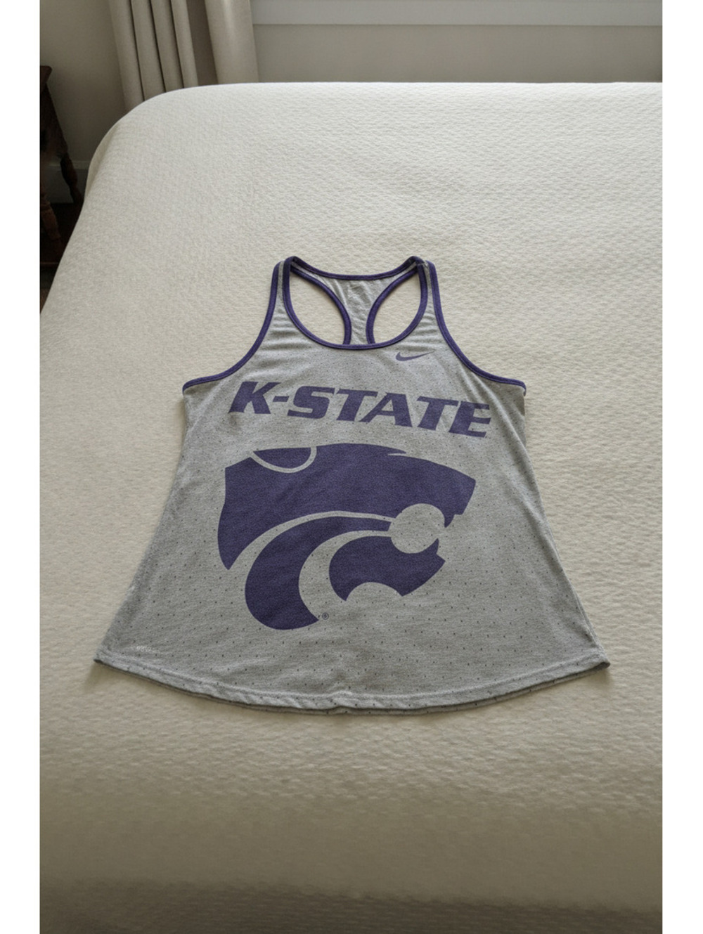 Nike K-State Athletic Cut Dri-FIT Racerback Tank Top Size Small Streetwear
